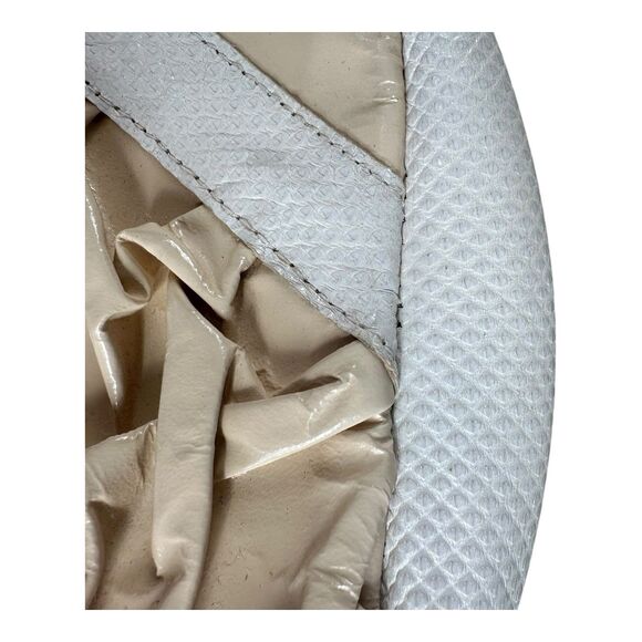 VTG Carlo Fiori Matelassé Handbag Italy Genuine Reptile Leather Original Tags - Picture 8 of 16